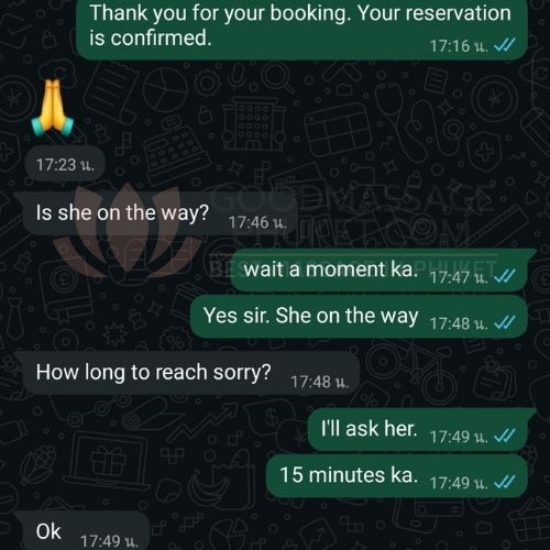 testimonial - thank you for booking
